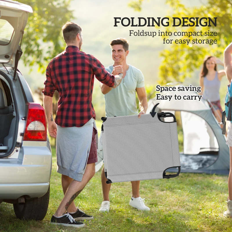 Leżak ogrodowy składany z daszkiem, materac, 120 kg