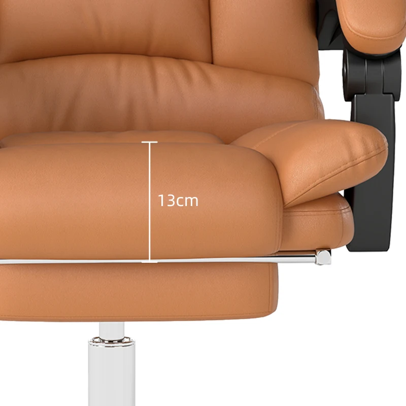 Vinsetto Fotel masujący, fotel biurowy z funkcją grzania, obrotowy fotel, fotel z funkcją leżenia, regulowany fotel PC, jasnobrązowy