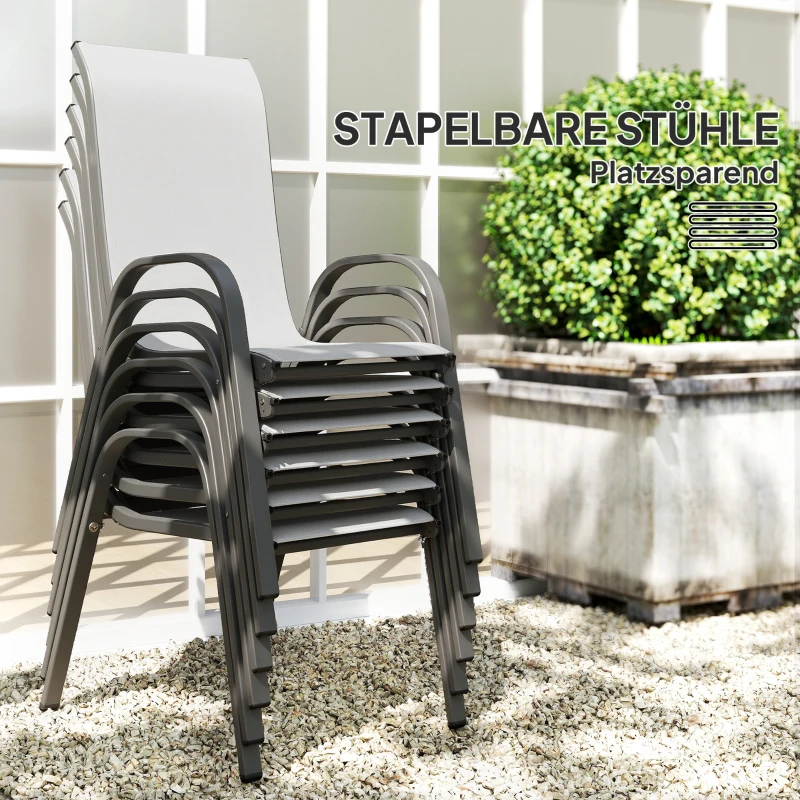 Zestaw jadalny 7-częściowy, stół i 6 krzeseł, dla 6 osób