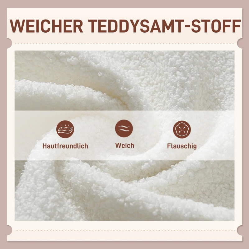 Fotel wypoczynkowy z poduszkami, biały, drewniane nogi