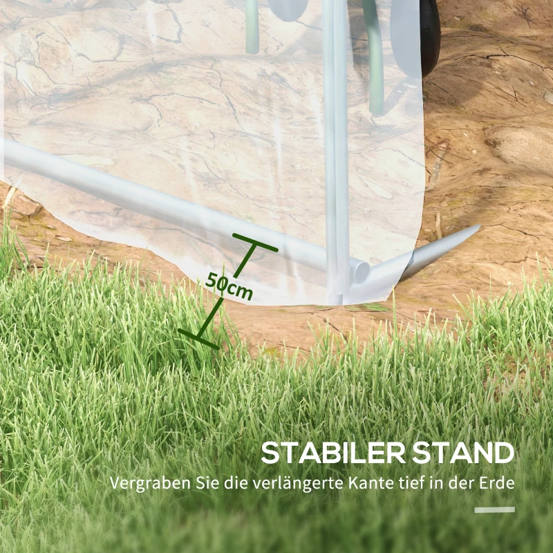 Folienowe szklarni 3x2x1,95 m, wiatroodporna, na pomidory