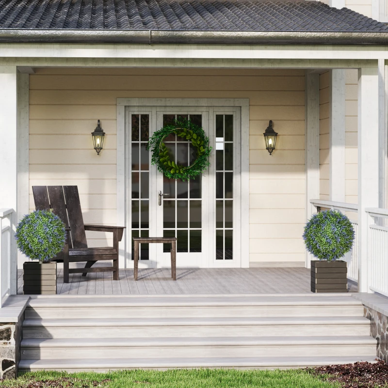 Zestaw 2 szt. Sztucznego Lawendy 44 cm z podpórkami