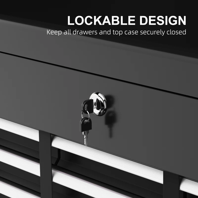 Skrzynka narzędziowa bez narzędzi, 6 szuflad, zamek