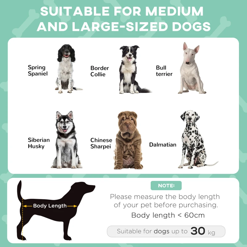 Podwyższone legowisko dla psa z daszkiem, na zewnątrz