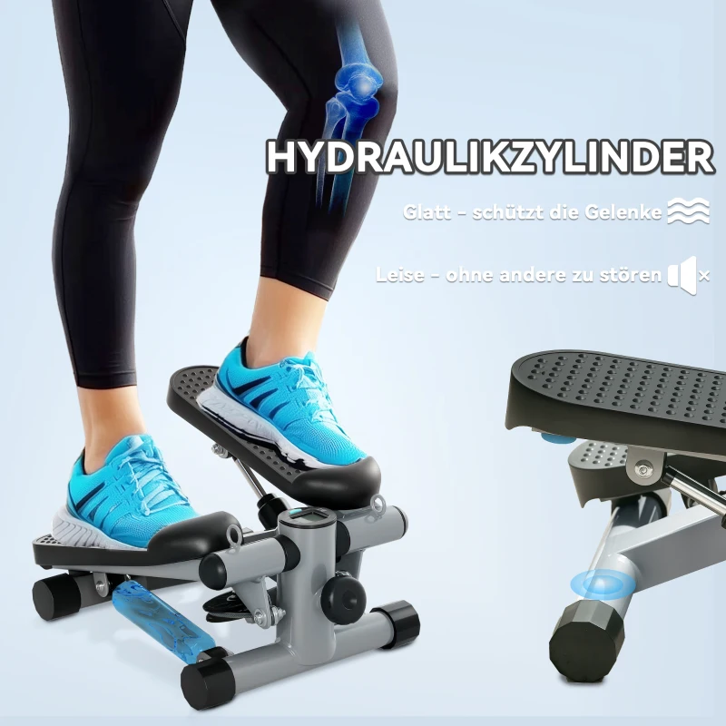 Mini-Stepper 2 w 1 z linami oporowymi, do użytku w domu