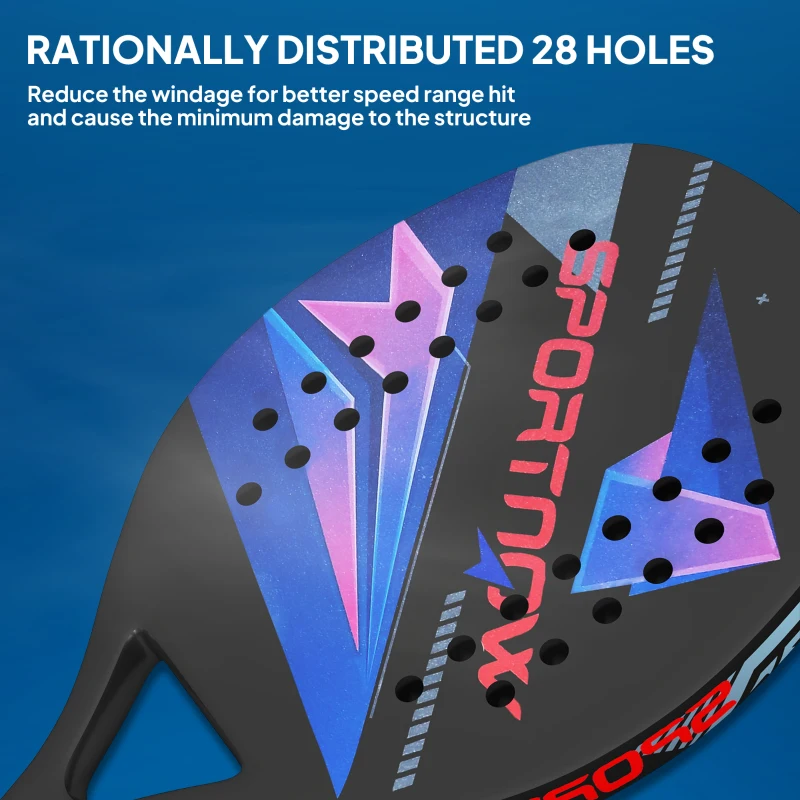 Rakiety do beachballa 2 szt. z włókna węglowego z torbą