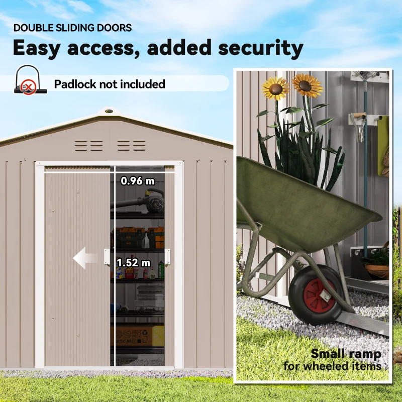 Wiatrołap ze stali ocynkowanej 4,9m², 277x195x192cm