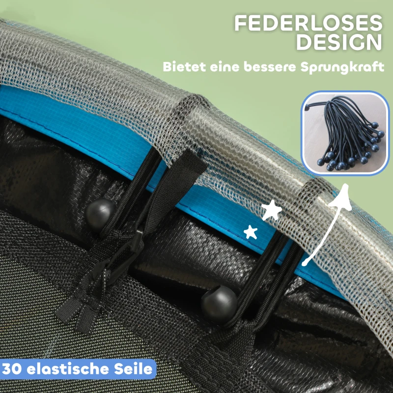 Trampolina dla dzieci Ø140 cm, wewnętrzna, z siatką ochronną