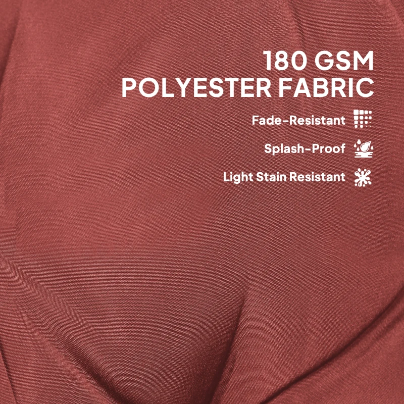 Zestaw 4 poduszek na krzesła 108x50x5 cm z wiązaniami