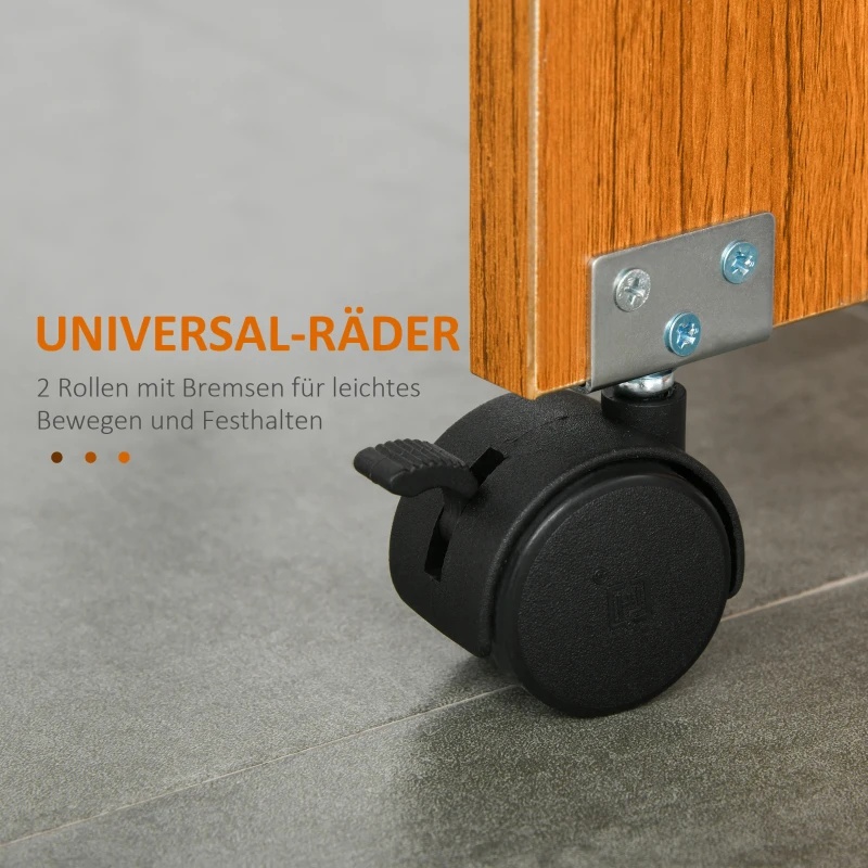 HOMCOM Stół składany stół jadalnia mobilny biurko z rozkładanym blatem stolik kawowy z kółkami stół do jadalni biały