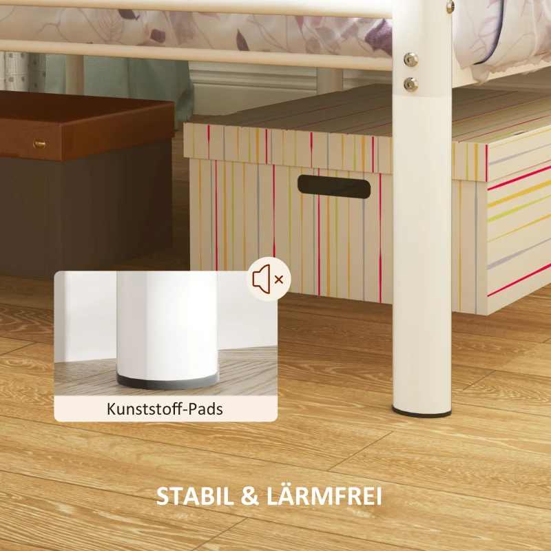 Stelaż łóżka 200x90 cm, stalowy, wysokość 88 cm