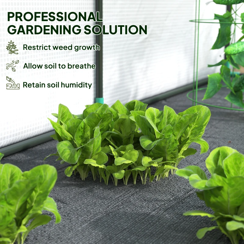 Szklarnia z półkami, rolowane drzwi, stalowa, zimowa