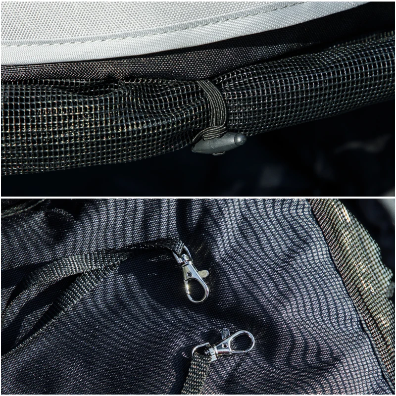 Wózek dla psa i kota, składany, do 4 kg, ciemnozielony