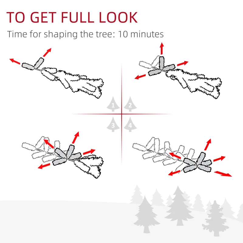 Sztuczna choinka 100 cm, 130 gałązek, ognioodporna