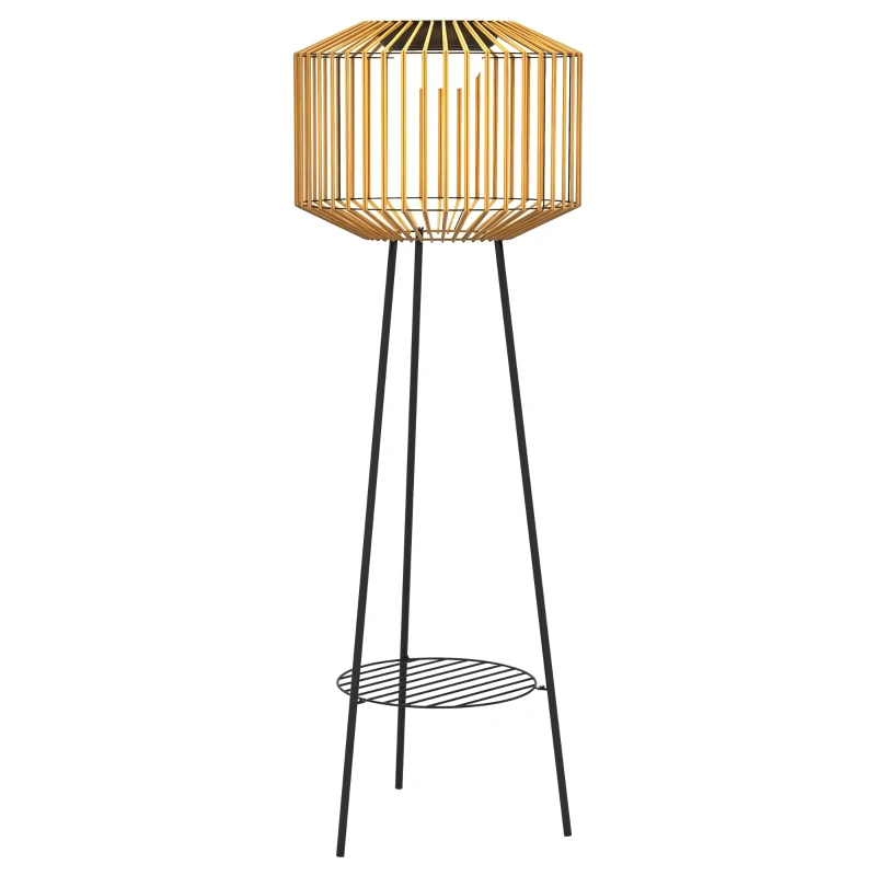 Outsunny Solarne oświetlenie drogowe, Zasilana przez USB Lampa ogrodowa LED z czujnikiem światła, Półka, Oświetlenie ogrodowe, Wodoszczelne IP44, do Balkonu, Tarasu, Metal, Brązowe