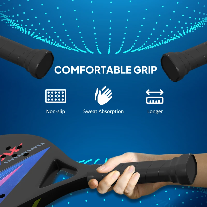 Rakiety do beachballa 2 szt. z włókna węglowego z torbą