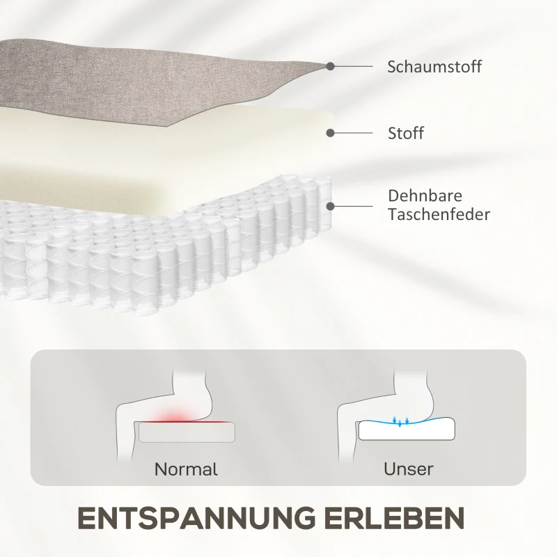 HOMCOM Dual Motor Power Lift Recliner Chair with Vibration Massage and Heat, Lift Chair for Elderly, Overstuffed Fabric Riser and Reclining Armchair with Side Pockets, Quick Assemble, Light Brown