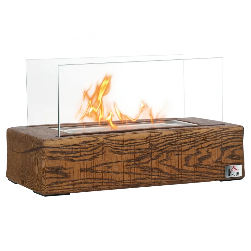 Kominek etanolowy, stół, szkło hartowane, ekologiczny palnik