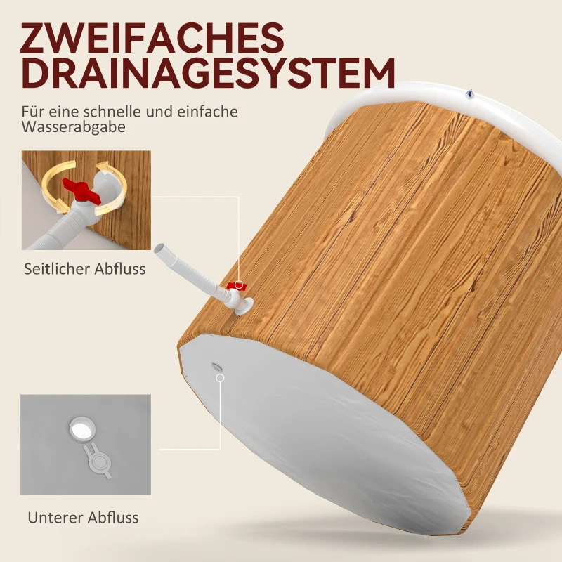 Wanna lodowa 300L, dmuchana, relaksacja mięśni, niebieska