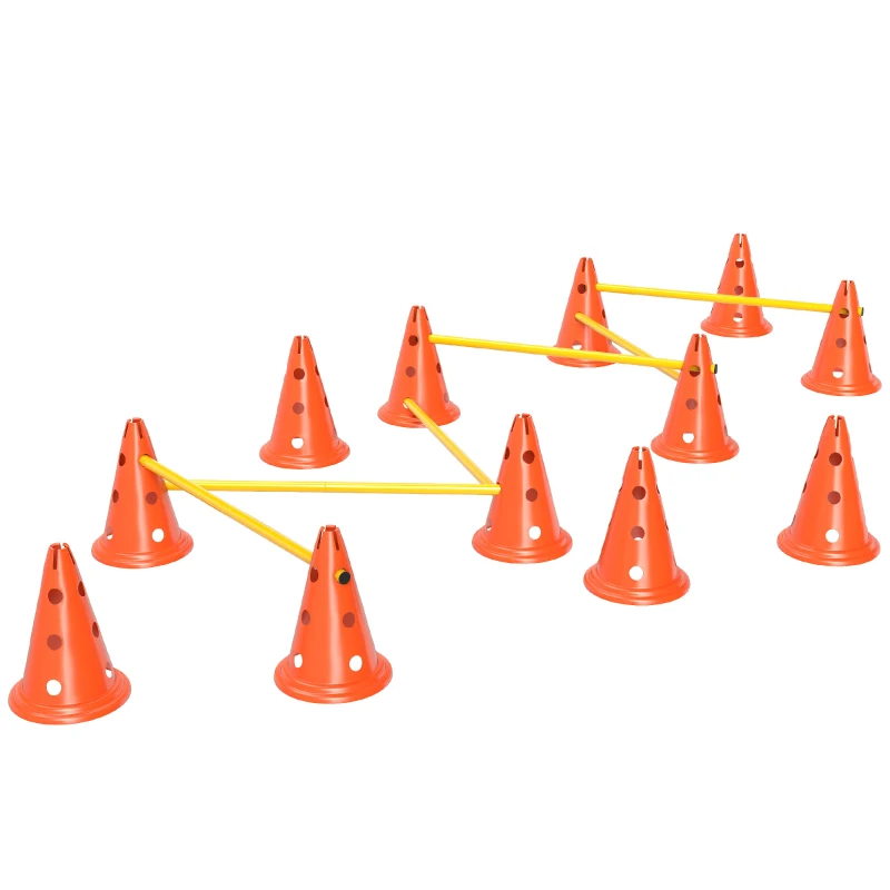 Zestaw Agility dla psów PawHut, 6 elementów, treningowy