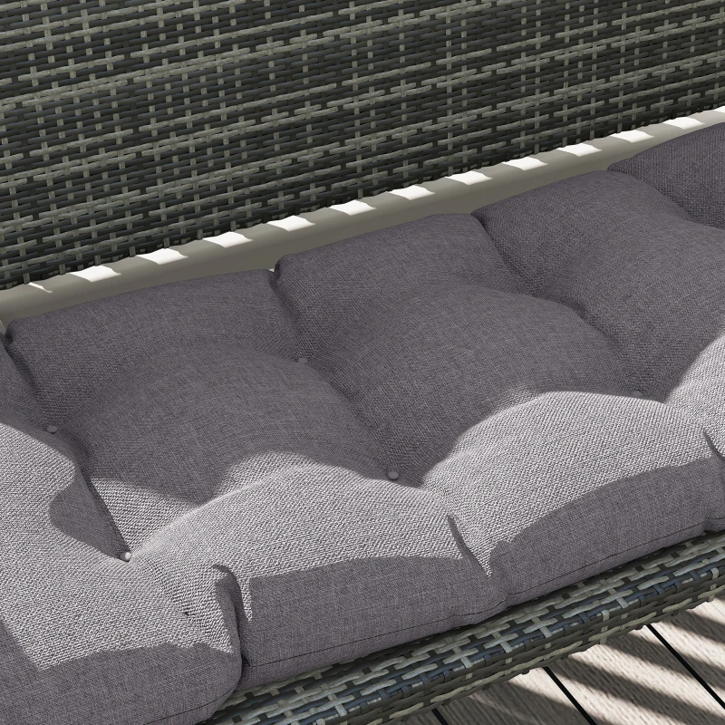 Poduszka na ławkę 105x46x12,5 cm, związy, komfortowa