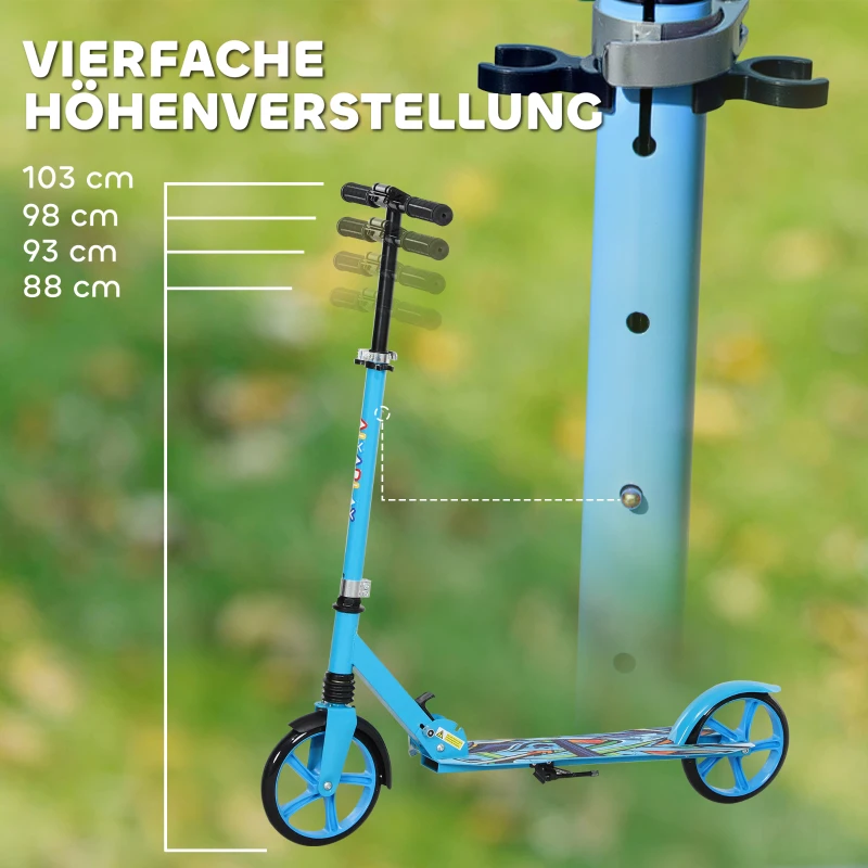 Składany hulajnoga dla dzieci, regulowana wysokość kierownicy