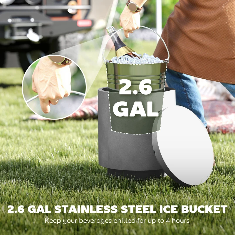 Stolik Cool Bar z wyjmowanym blatem, chłodziarka 10L