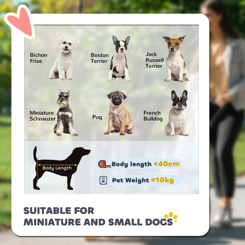 PawHut Wózek dla zwierząt domowych, składany, zdejmowany koszyk, 81 x 58 x 97,5 cm, Czarny+Ciemnozielony+Biały