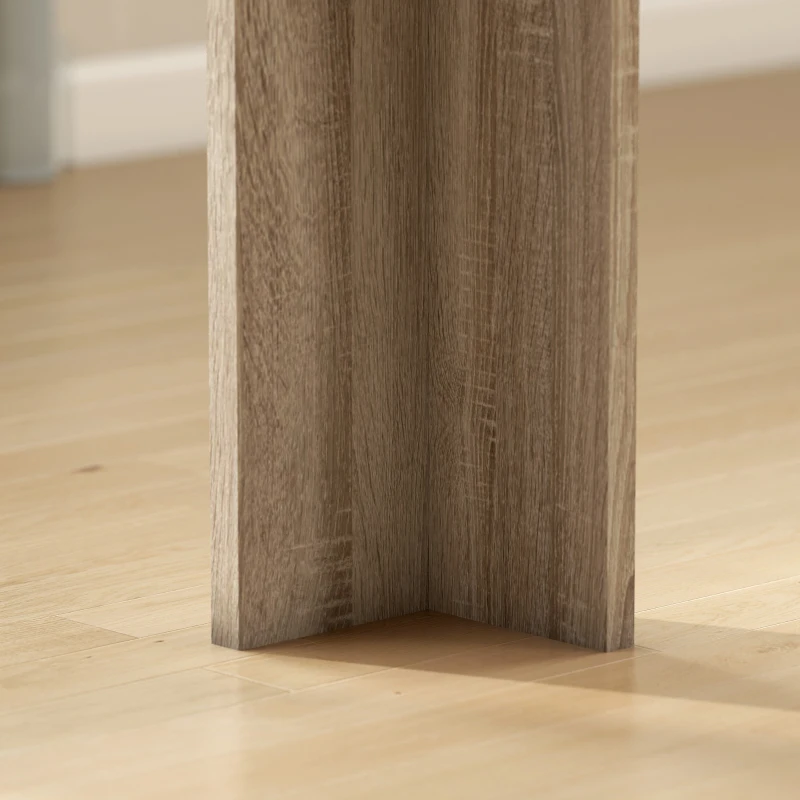 Rozkładany stół HOMCOM 180-260 x 90 cm, stół kuchenny dla 8-10 osób, nowoczesny stół do małych przestrzeni, jadalnia, dąb