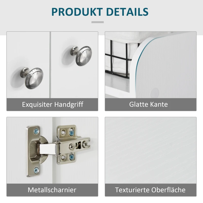 Szafka na buty z 4 półkami, komoda, mebel wielofunkcyjny