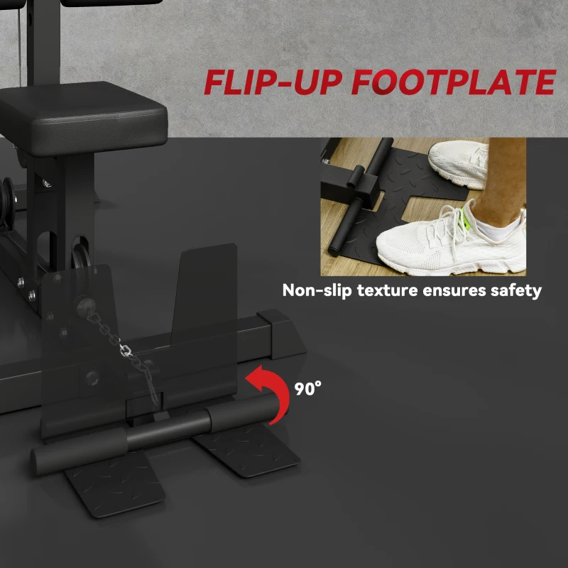 SPORTNOW Wieża do podciągania, siłownia domowa dla aktywnych, ćwiczenia na ramię, plecy, bez ciężarów, sprzęt fitness, stal, skóra ekologiczna, czarna