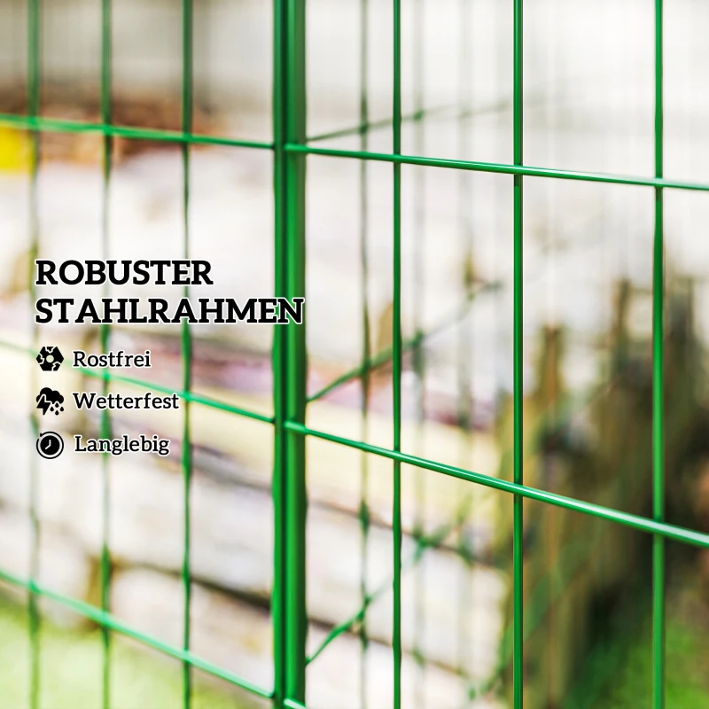 Komposter 1680L, 3-częściowy, stalowy, szybki, 270x90x70 cm