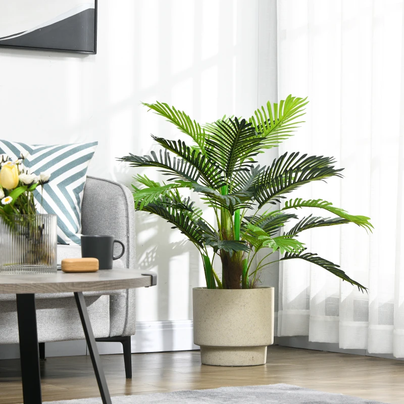 Sztuczna palma 100 cm, 27 gałązek, dekoracja do wnętrz