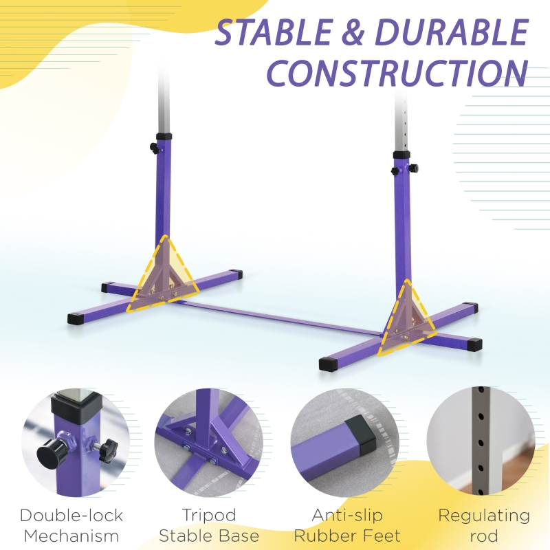 Drążek gimnastyczny, 13-stopniowa regulacja, do 75 kg