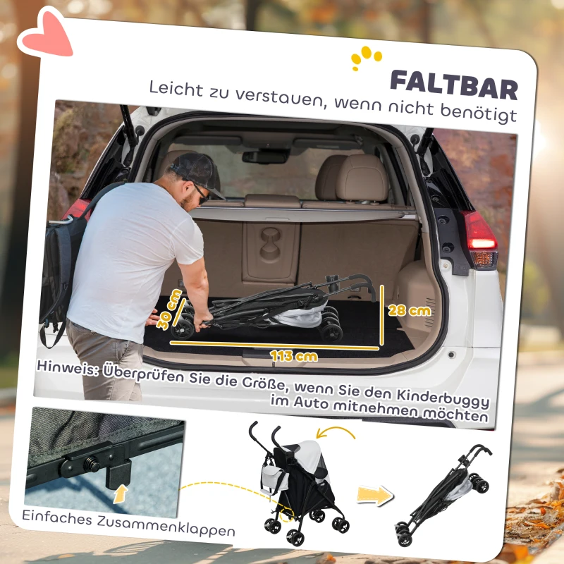 Wózek dla psa i kota, składany, do 4 kg, jasnoszary