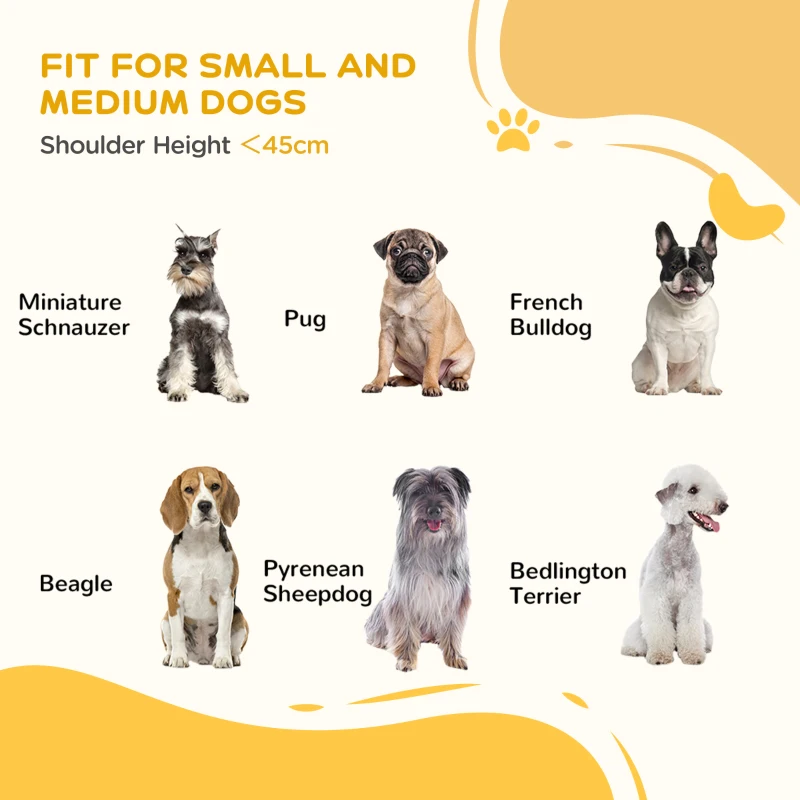 PawHut Barierka dla psów, 4-częściowa, 206 x 76 cm, Składana, Biała, z nogami podporowymi, Freestanding