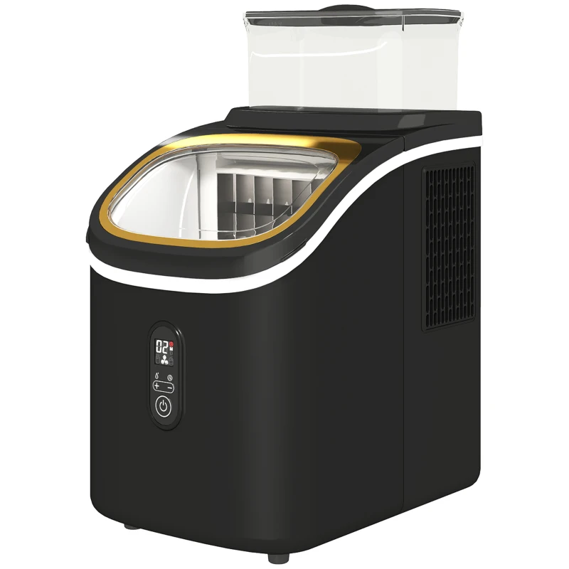 Maszyna do lodu 15 kg/24h, zbiornik 1,5L, czarna
