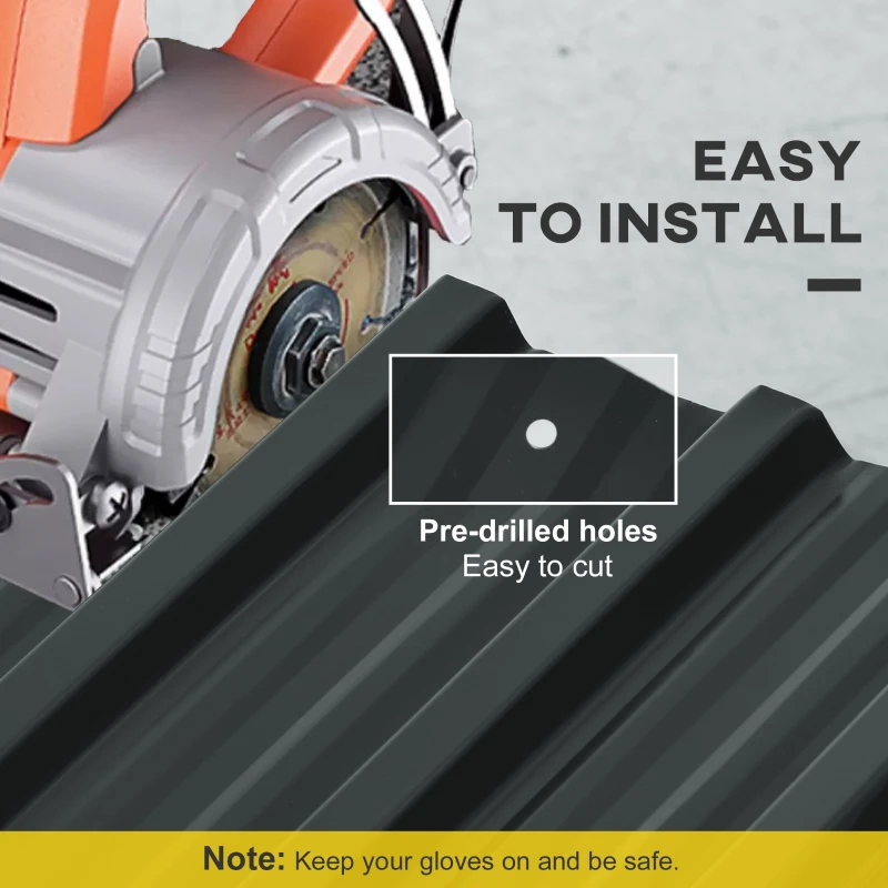 12 szt. blach trapezowych 129x45cm, ocynkowane, 0,25 mm