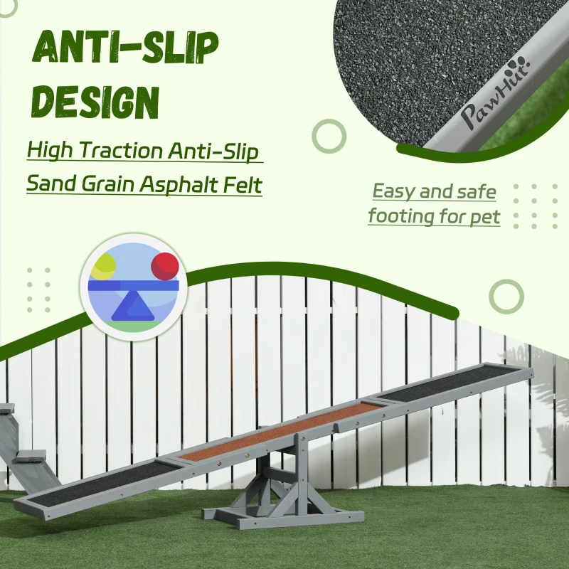 Huśtawka dla psa, agility, drewniana, dla dużych psów