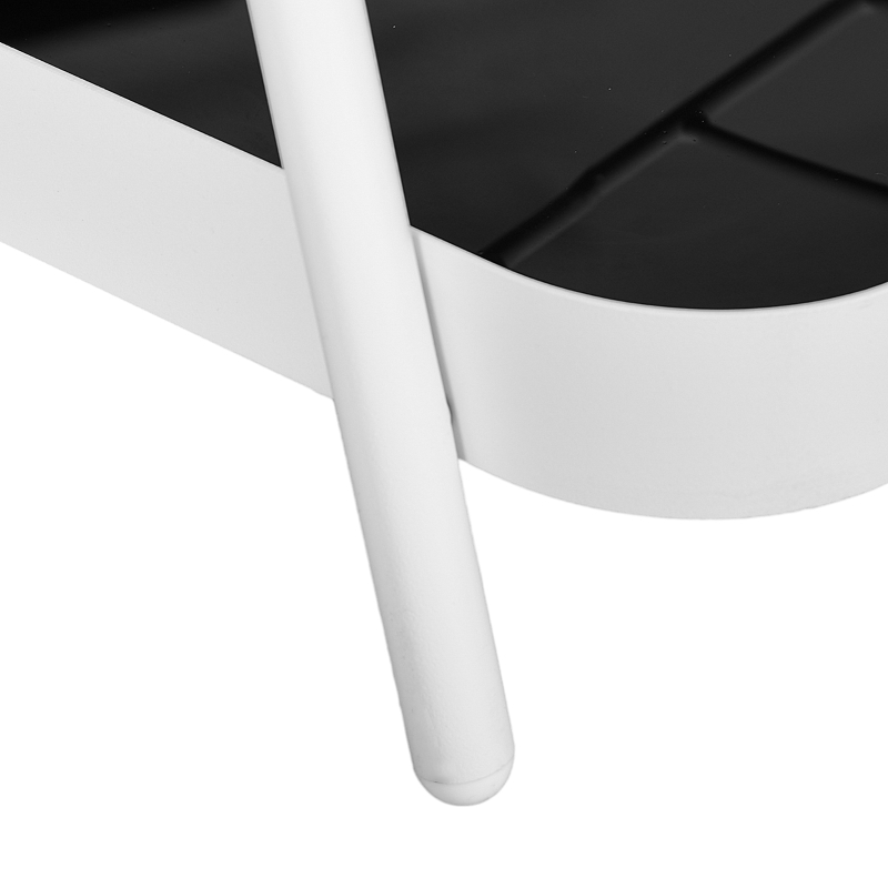 Outsunny 2-Tier Bar Cart with Wheels, Outdoor Drinks Trolley with Wine Rack and Tempered Glass Shelves, Easy to Clean, for Pool, Party, Garden