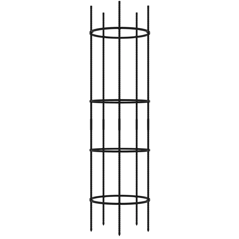 Stojak do roślin, kratka ogrodowa, stal, 4 poziomy