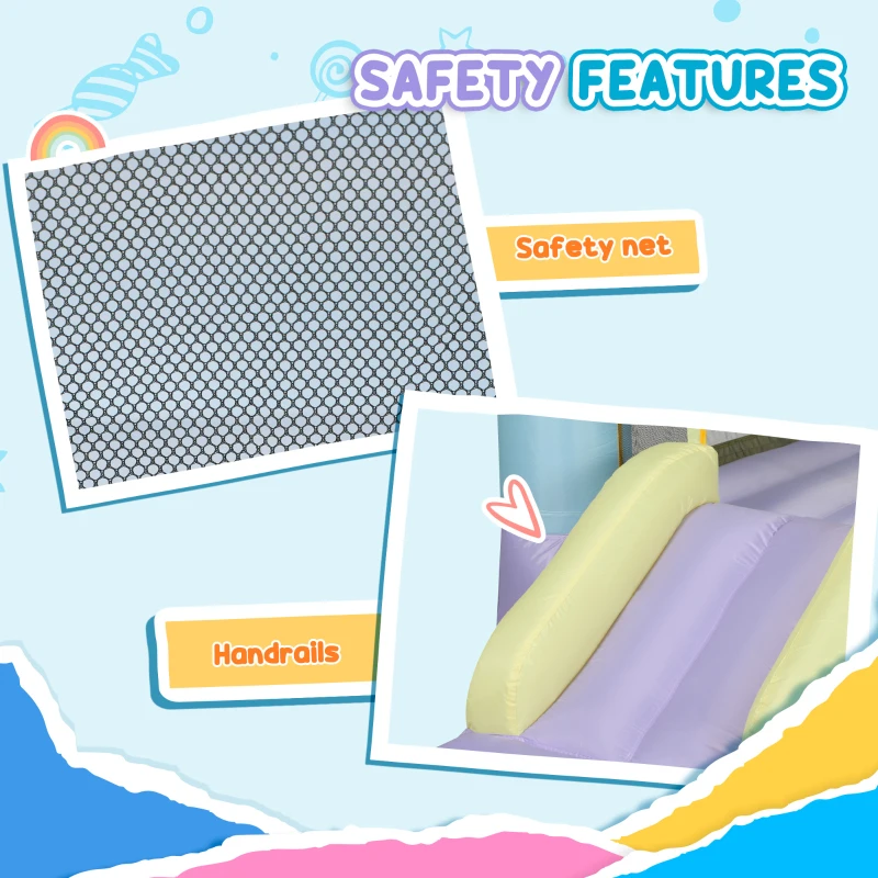 Zjeżdżalnia i skakańce dla dzieci 3-8 lat, z wentylatorem