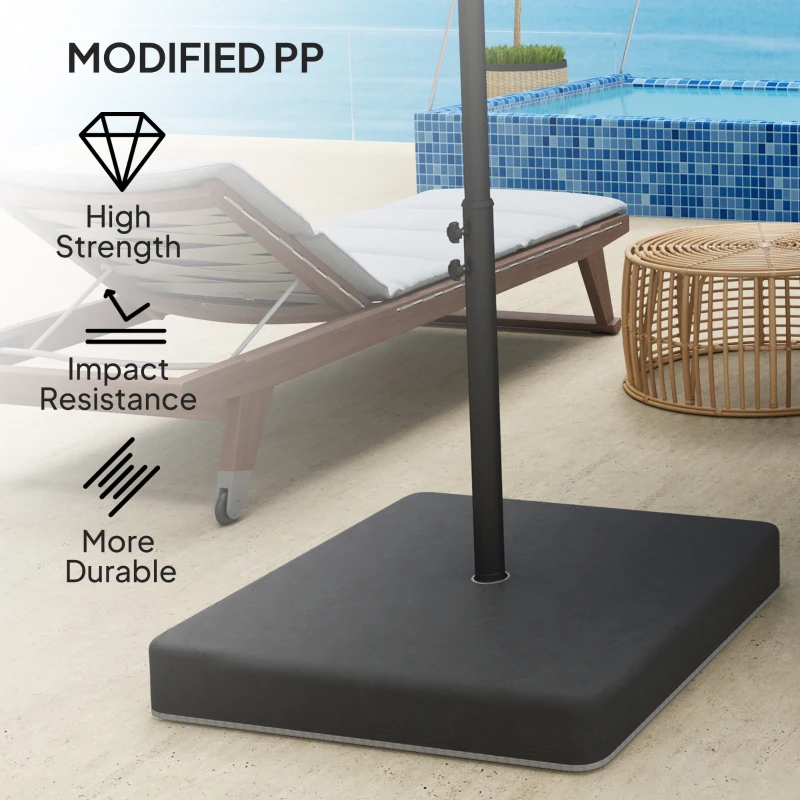 Stojak na parasol 4-częściowy, wodoodporny, ciężar parasola