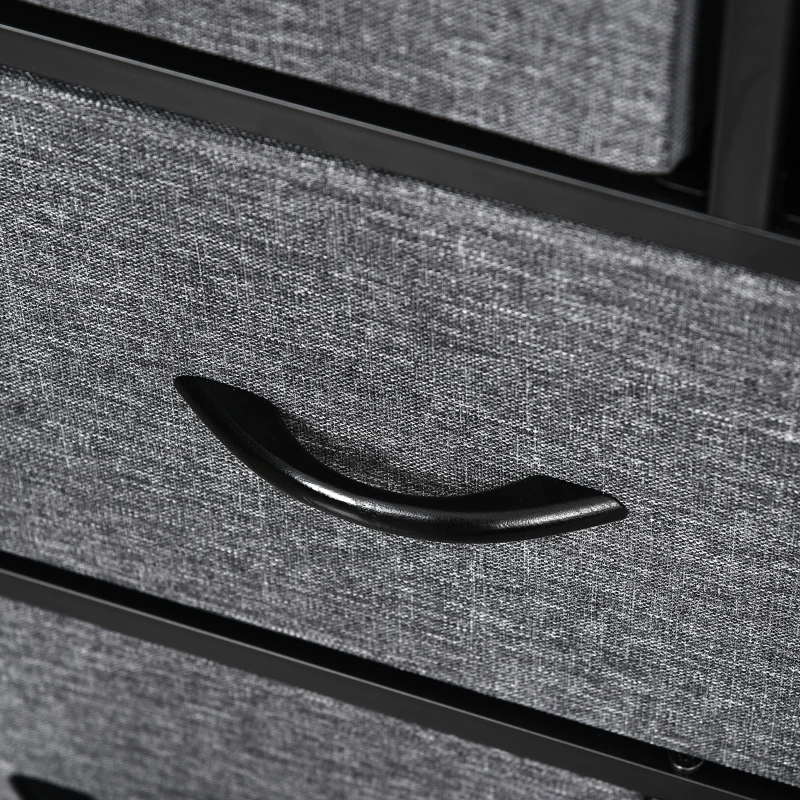 Komoda z 8 szufladami, metalowa konstrukcja, pojemna