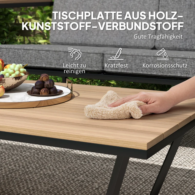 Zestaw mebli ogrodowych dla 4 osób, sofa 2-osobowa, wodoodporne