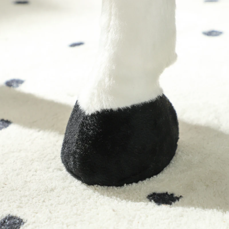 AIYAPLAY Ride On Horse for Toddlers 3-8 Years Old, Riding Horse with Neighing Sound, Stuffed Animal Horse Toy for Kids with Padding, Brown