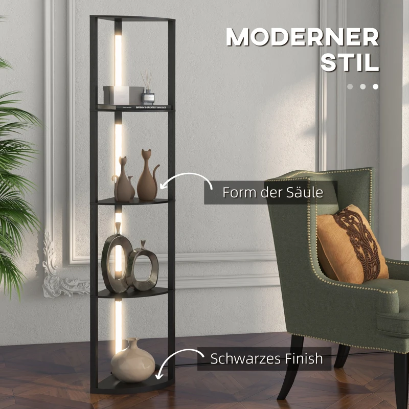 Lampa stojąca LED 24W z półkami, E27, do salonu