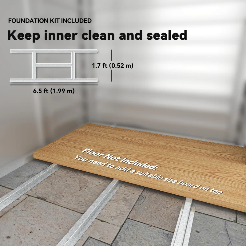 Wiatka na narzędzia ze stali ocynkowanej, 2,43㎡, Szara