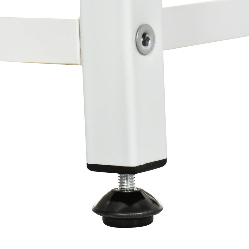 Stojak na rośliny Outsunny z 7 półkami, półka na rośliny, stojak na kwiaty, półka ogrodowa do salonu, narożnik, balkon, obciążenie do 2 kg (każdy poziom), biały 65 x 23 x 94,5 cm