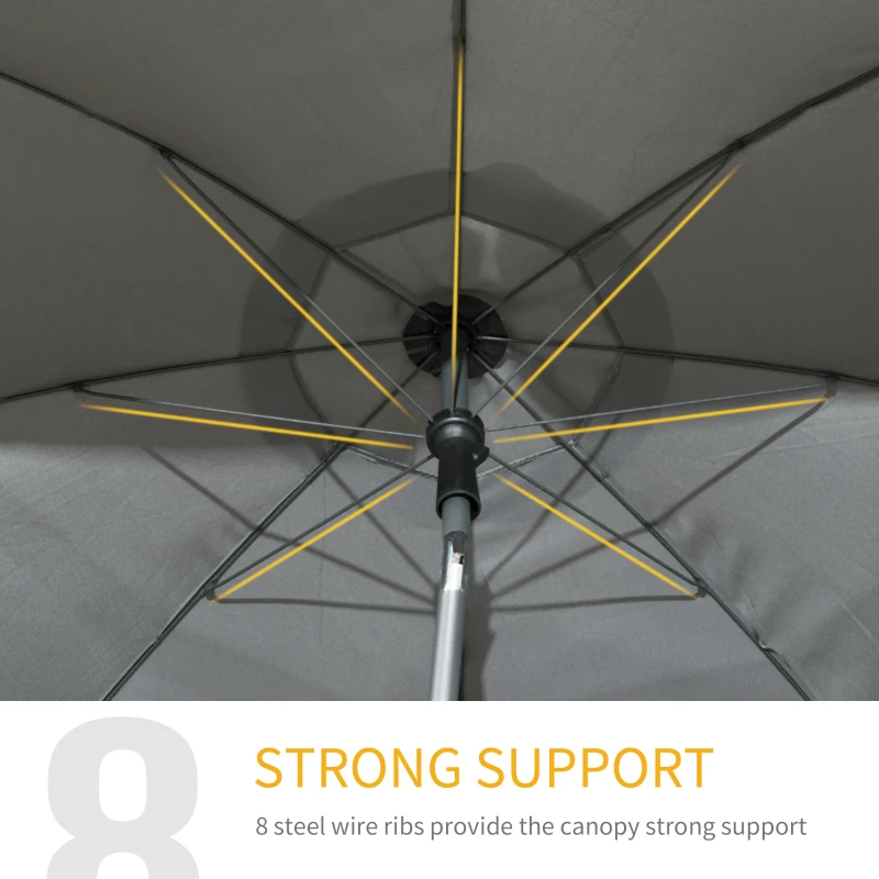 Parasol plażowy Ø180 cm, UV 50+, stabilny, odporny na wiatr